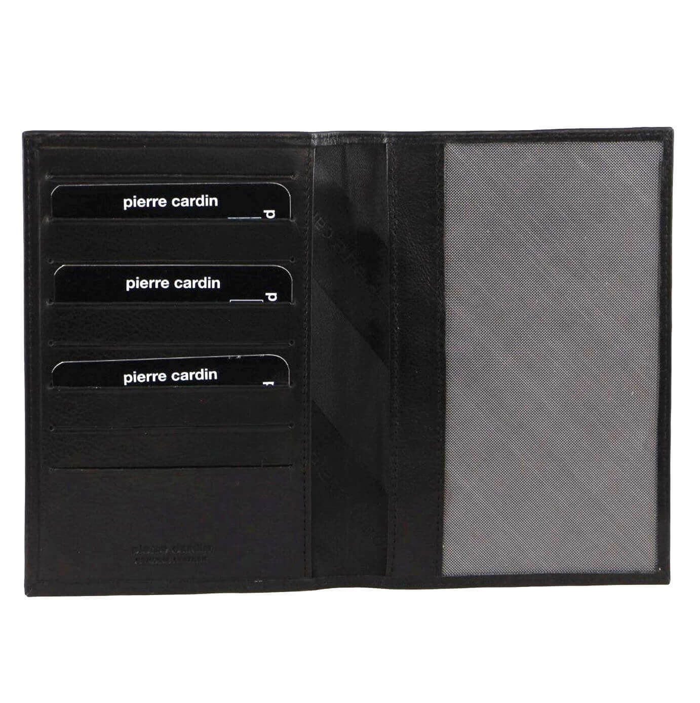 PIERRE CARDIN LEATHER PASSPORT COVER WITH RFID PROTECTION