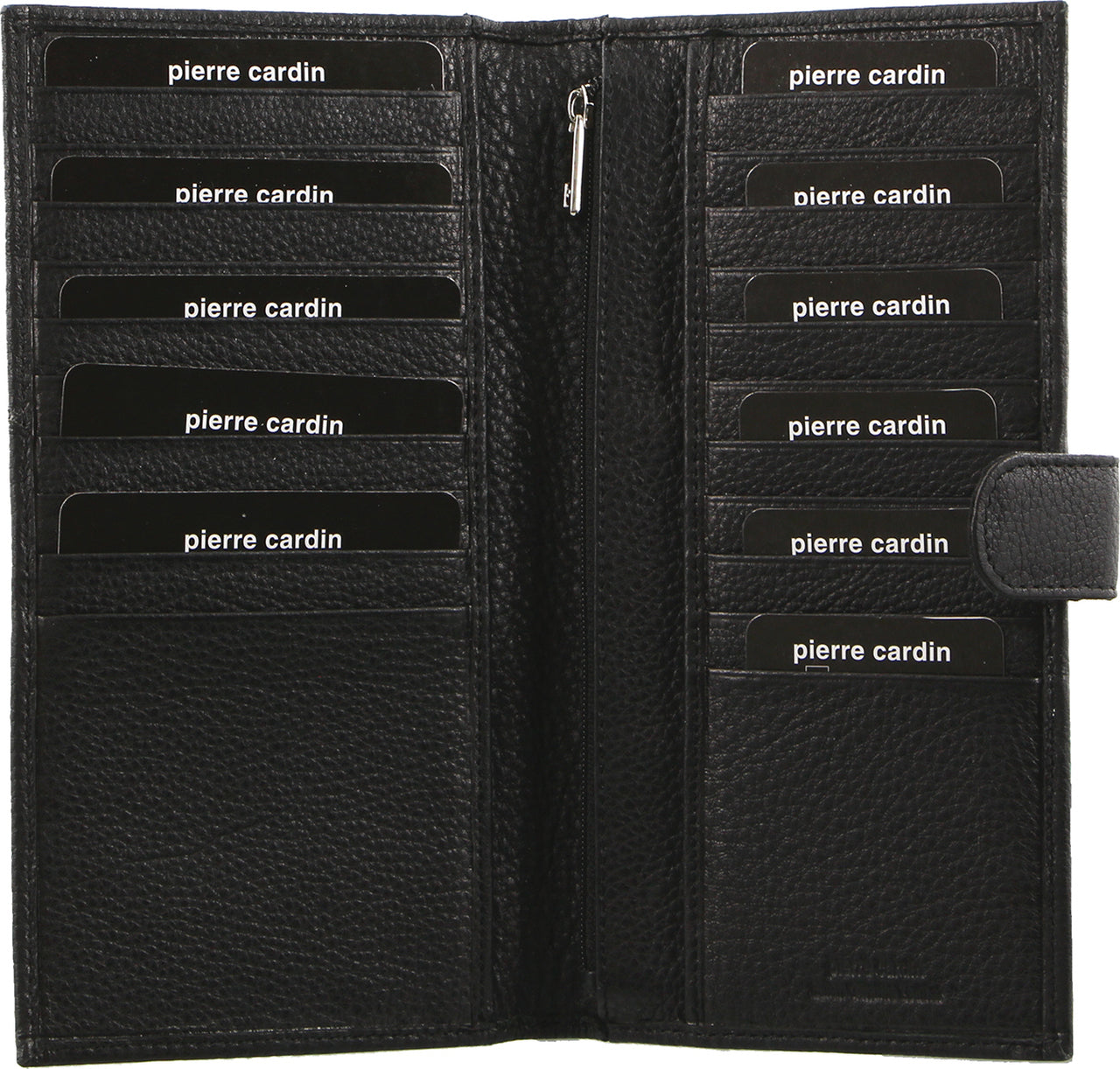 PIERRE CARDIN LEATHER RFID PASSPORT TRAVEL WALLET