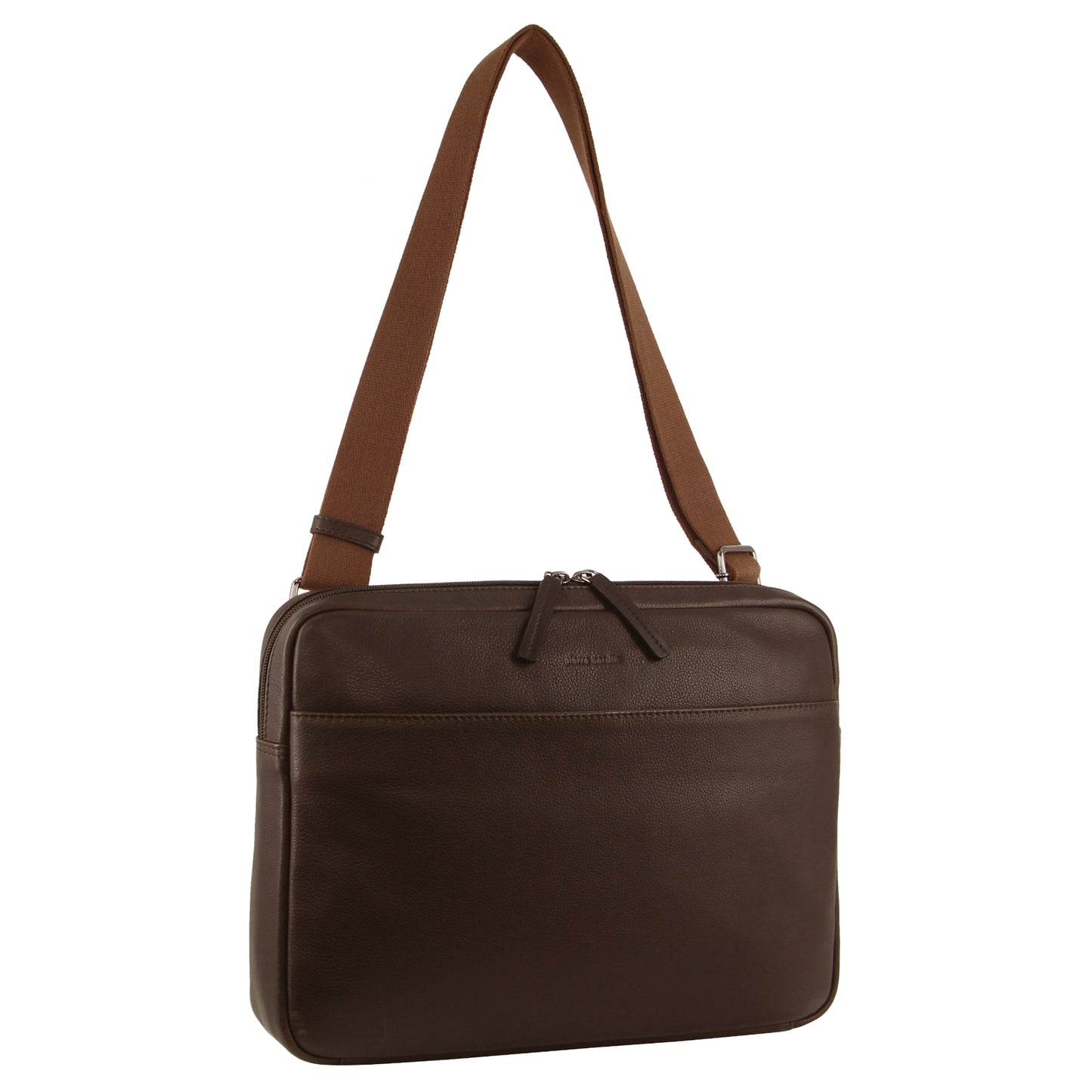 PIERRE CARDIN MENS LEATHER 13" LAPTOP BAG