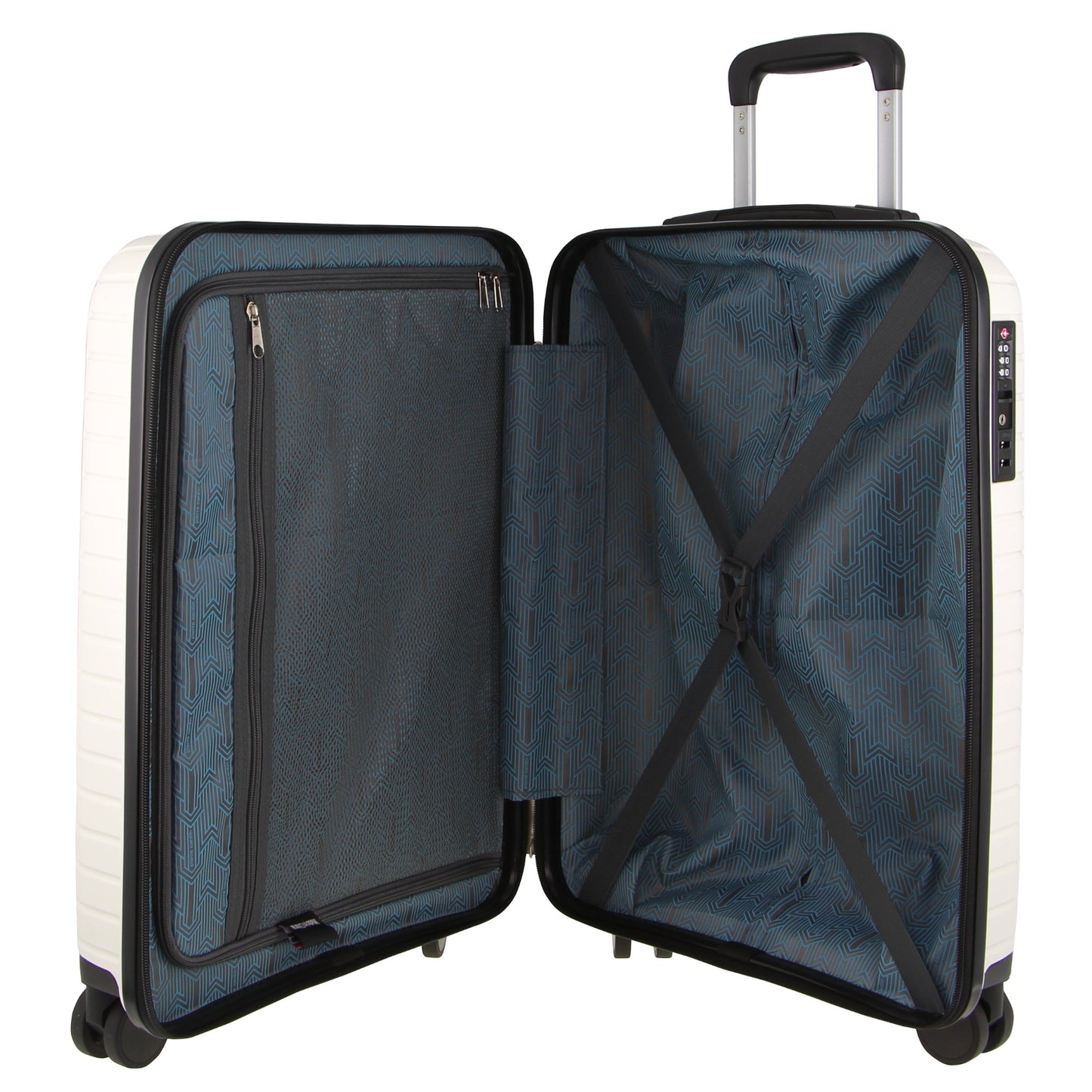 PIERRE CARDIN 76CM LARGE TSA LOCK HARD CASE LUGGAGE
