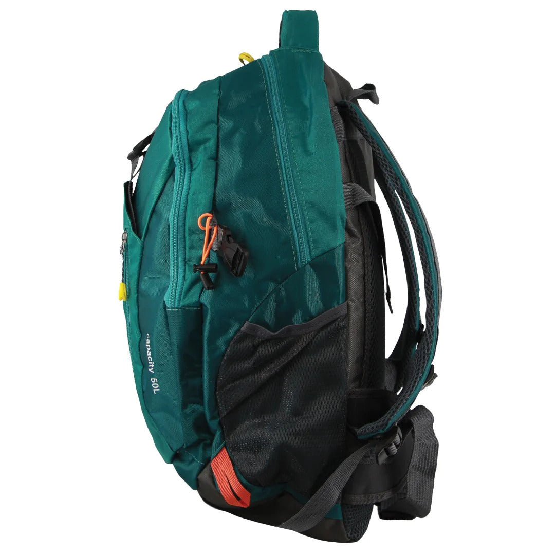 PIERRE CARDIN NYLON RFID TRAVEL SPORTS BACKPACK W/ 15" LAPTOP SLEEVE - GREEN