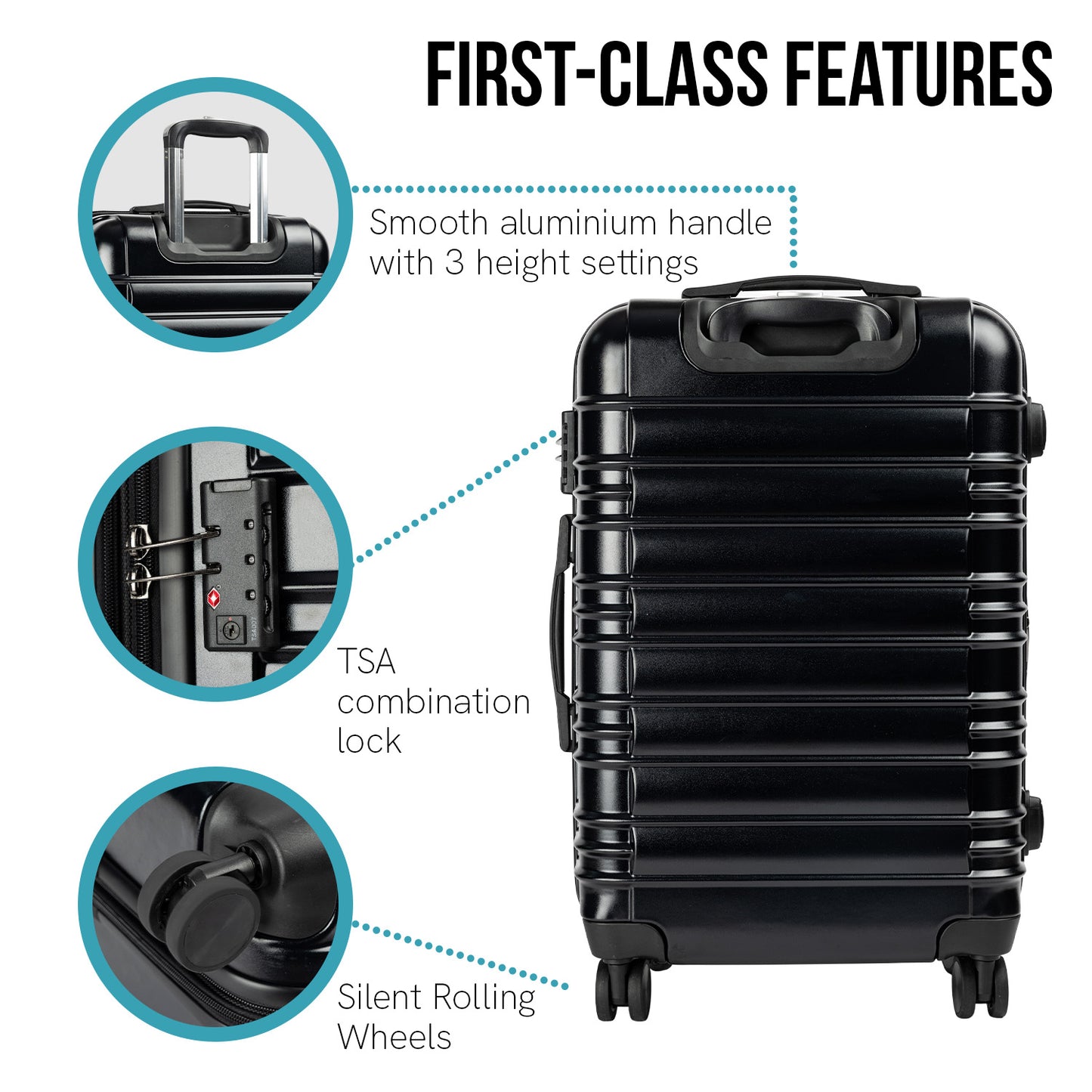 OLYMPUS NOCTIS 3PCE HARD CASE LUGGAGE SET