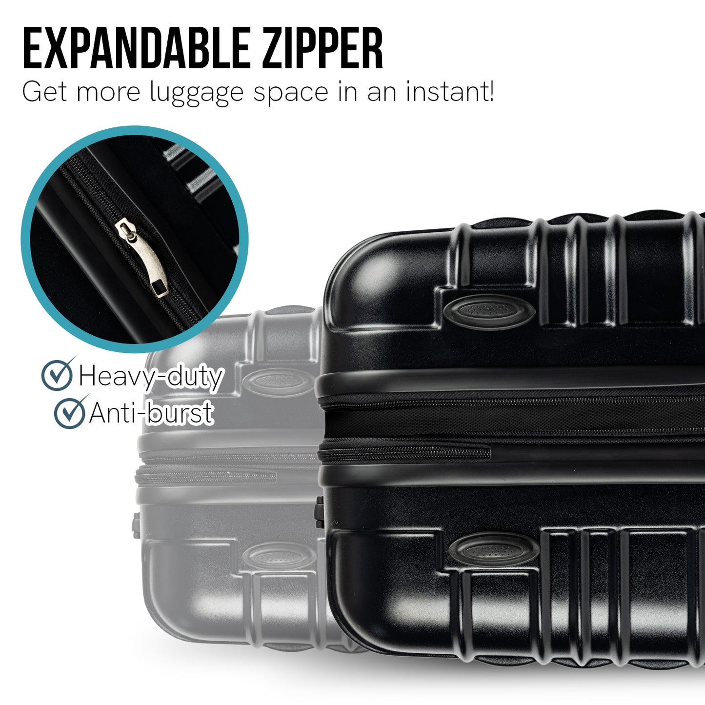 OLYMPUS NOCTIS 3PCE HARD CASE LUGGAGE SET