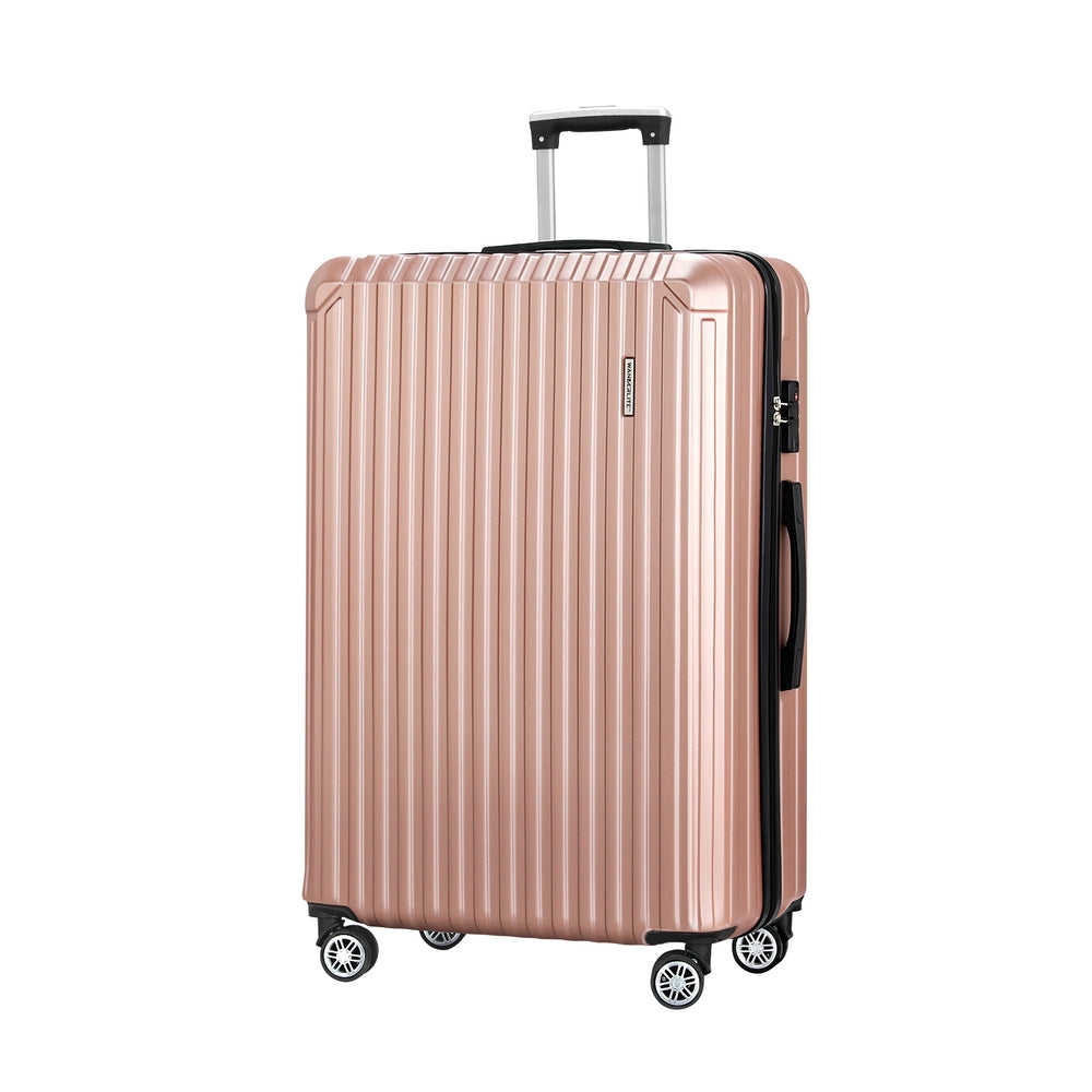 WANDERLITE ROSE GOLD TSA LOCK HARD CASE