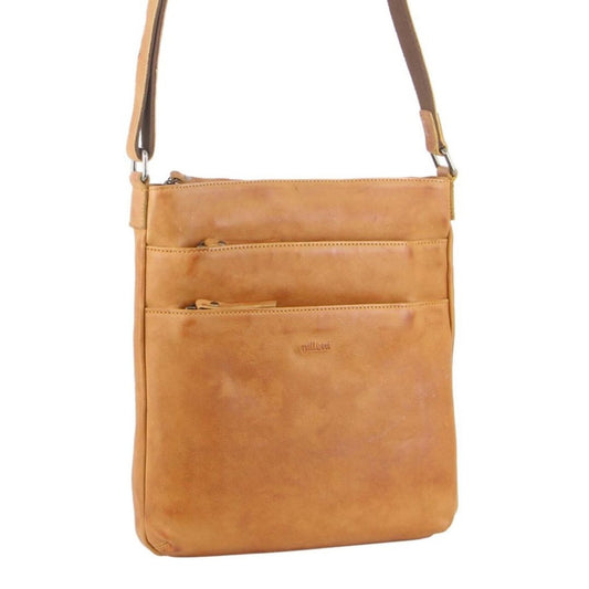 MILLENI SOFT ITALIAN LEATHER CROSSBODY SHOULDER BAG