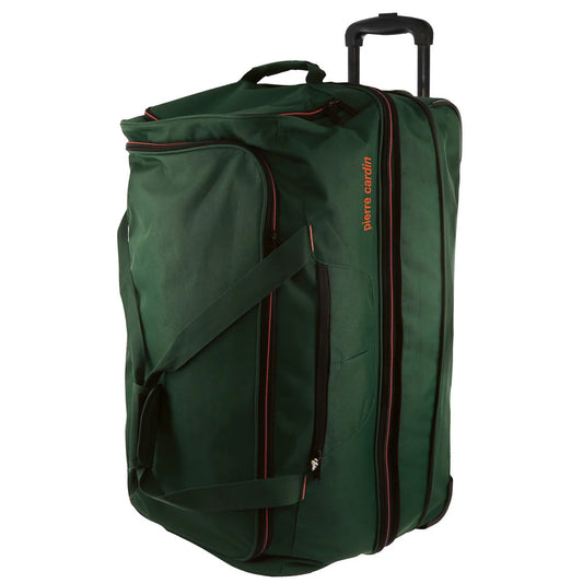 PIERRE CARDIN MEDIUM SOFT WHEELED DUFFLE BAG - GREEN