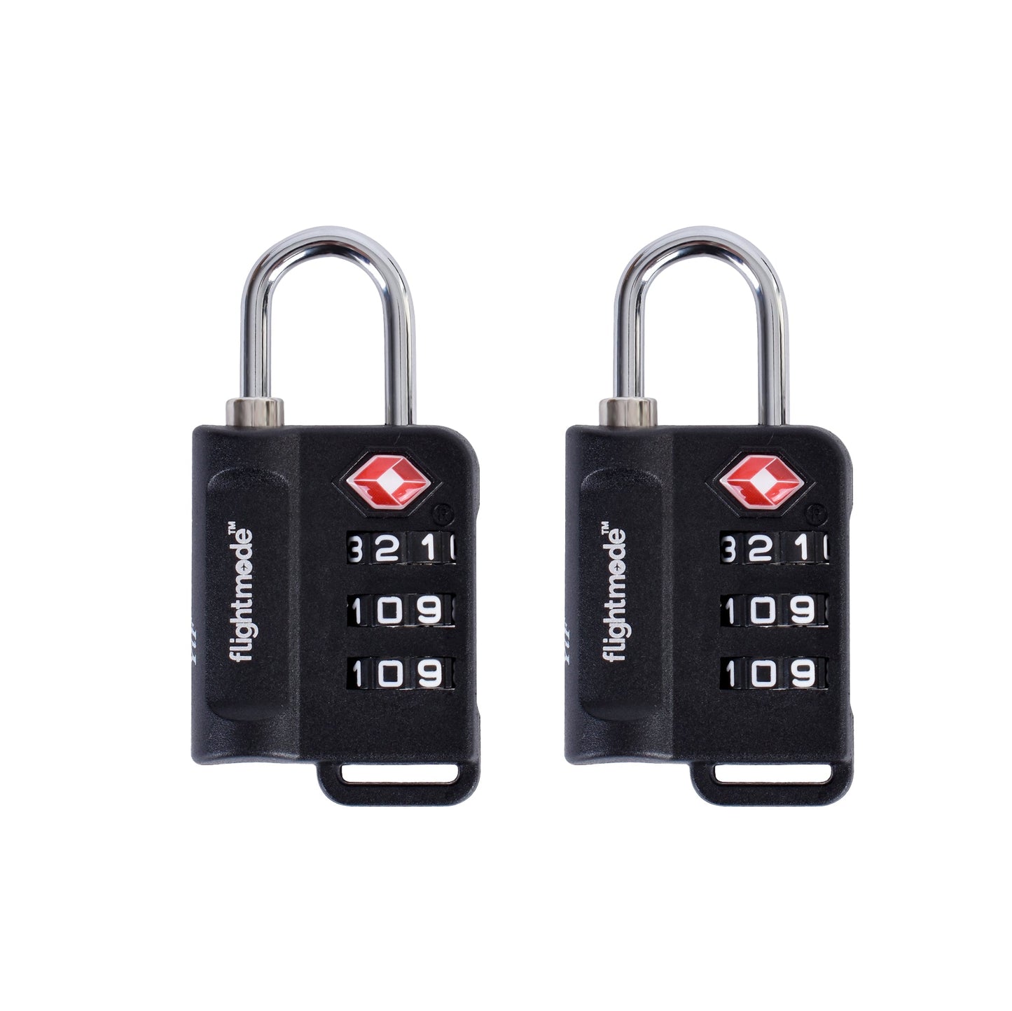 FLIGHTMODE TSA 3 DIAL INDICATOR TWIN PACK PADLOCK