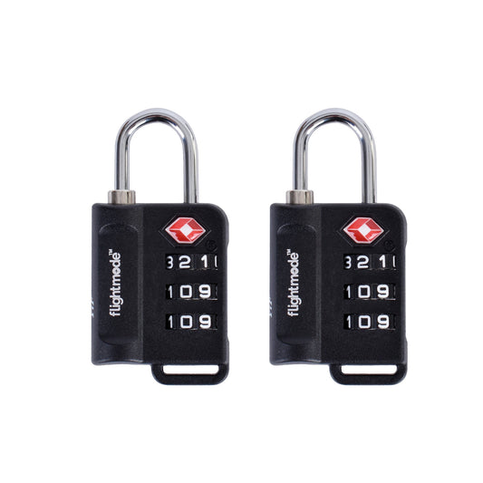 FLIGHTMODE TSA 3 DIAL INDICATOR TWIN PACK PADLOCK